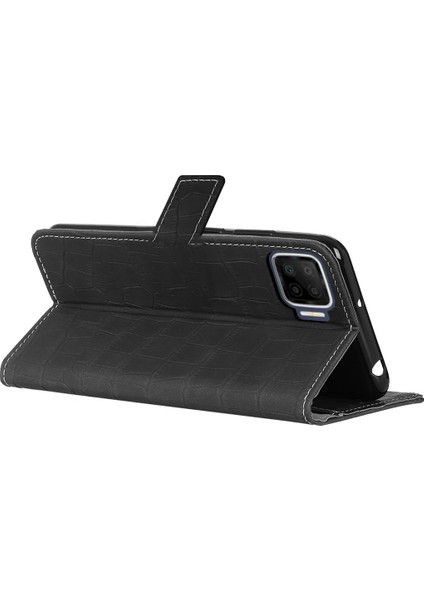 Oppo A73 Kılıf Kroko Desen Kapaklı Cüzdanlı Siyah fiyatları