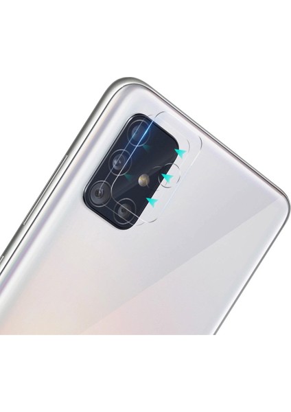 Samsung Galaxy A51 Kamera Lens Koruyucu 3D Cam Şeffaf modelleri
