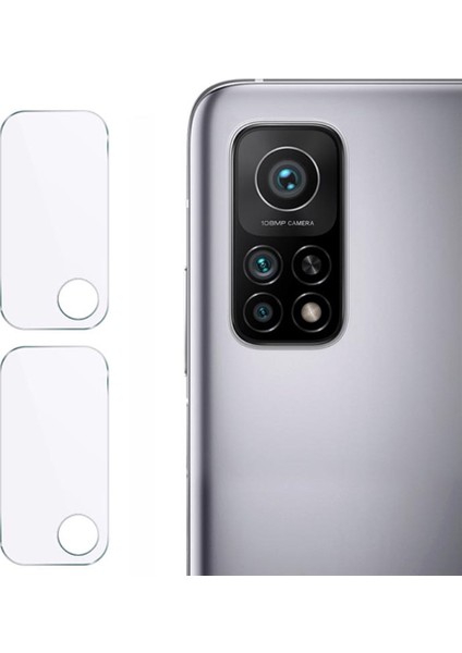 Xiaomi Mi 10T Kamera Lens Koruyucu 3D Cam Şeffaf