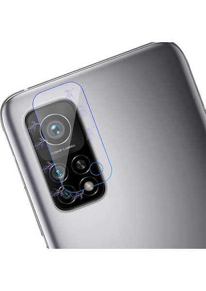 Xiaomi Mi 10T Kamera Lens Koruyucu 3D Cam Şeffaf
