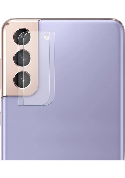 Samsung Galaxy S21 Plus Kamera Lens Koruyucu 3D Cam Şeffaf