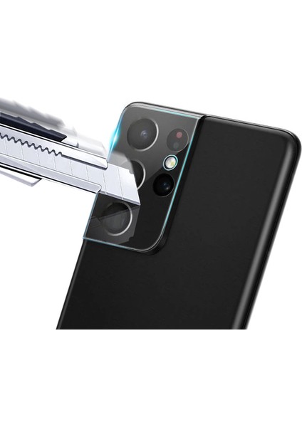 Samsung Galaxy S21 Ultra Kamera Lens Koruyucu 3D Cam Şeffaf fiyatları