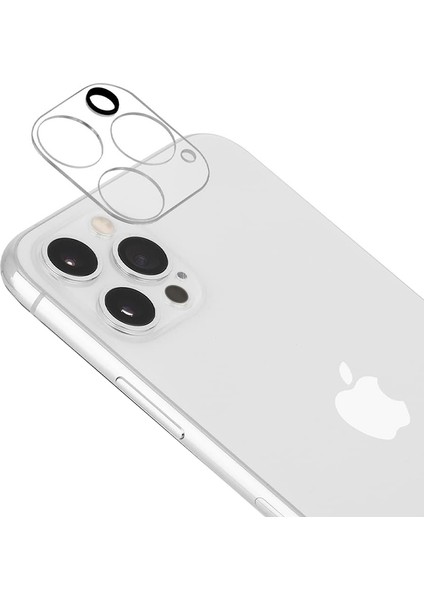 iPhone 12 Pro Kamera Lens Koruyucu 3D Cam Şeffaf Tam Kaplama Şeffaf