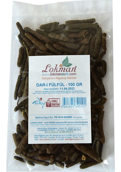 Doğal Darı Fülfül - Uzun Biber 100 gr Paket