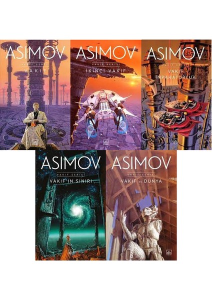 Vakıf - İkinci Vakıf - Vakıf ve Imparatorluk - Vakıf'ın Sınırı - Vakıf ve Dünya - 5 Kitap Set - Isaav Asimov