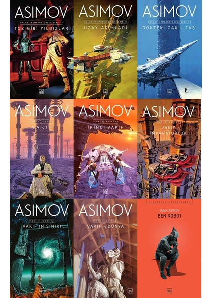 Galaktik Imparatorluk Serisi - Vakıf Serisi - Ben Robot - Isaac Asimov - 9 Kitap