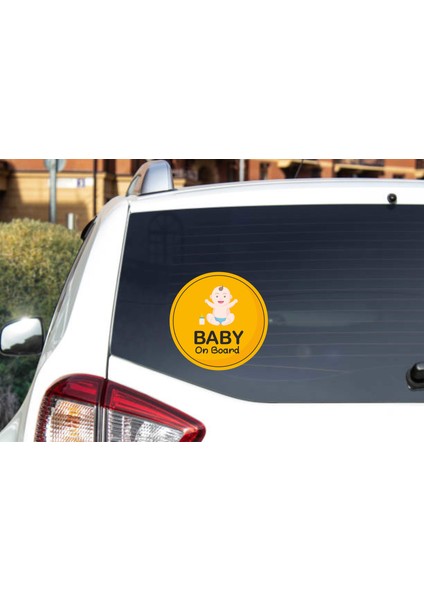 Arabada Bebek Var Araç Sticker (15 x 15 Cm) fiyatları