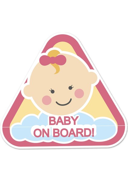 Arabada Bebek Var Araç Sticker (15 x 15 Cm)