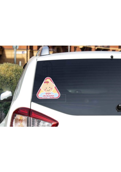 Arabada Bebek Var Araç Sticker (15 x 15 Cm) fiyatları