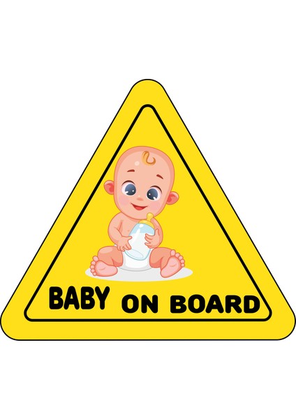 Arabada Bebek Var Araç Sticker (15 x 15 Cm)