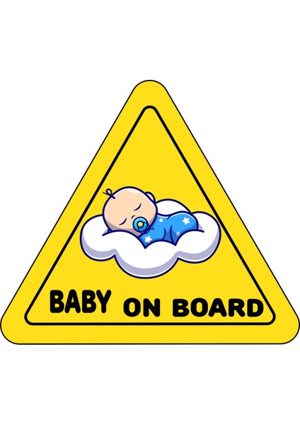 Arabada Bebek Var Araç Sticker (15 x 15 Cm)