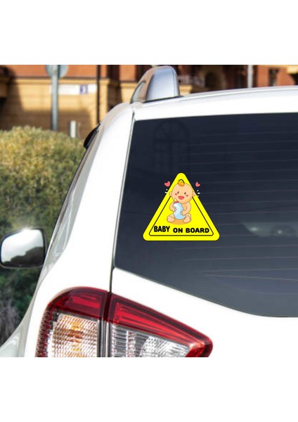 Arabada Bebek Var Araç Sticker (15 x 15 Cm) fiyatları