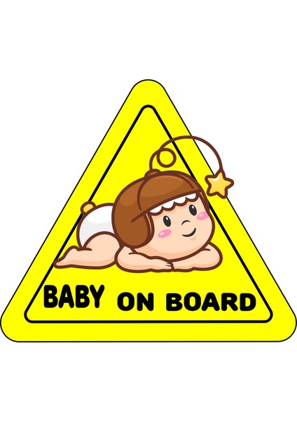 Arabada Bebek Var Araç Sticker (15 x 15 Cm)