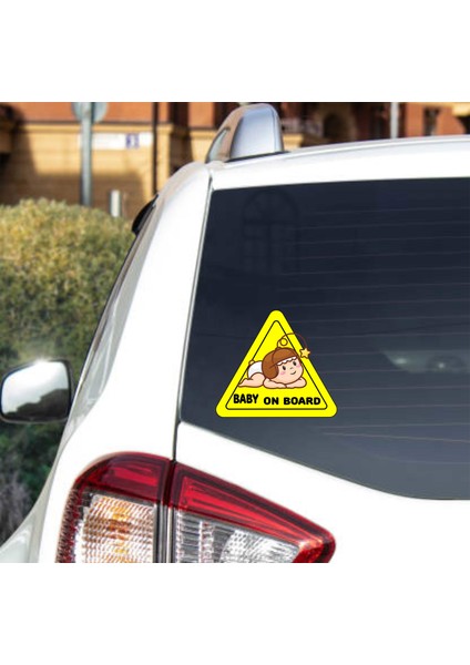 Arabada Bebek Var Araç Sticker (15 x 15 Cm) fiyatları