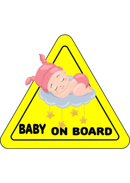 Arabada Bebek Var Araç Sticker (15 x 15 Cm)
