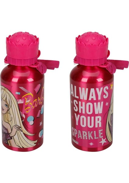 97849 Barbie Lisanslı Çelik Matara Suluk 400 ml