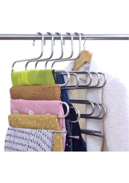 5 Katlı Pantalon - Eşarp Askısı Krom 1 Ad fiyatları