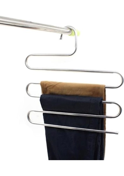 2 Adet 5 Katlı Metal Pantolon Eşarp Askısı fırsatları