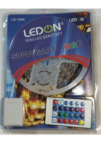 Ctn Paltava Ledon 3 Çipli Rgb LED Şerit Kumandalı 5 Metre