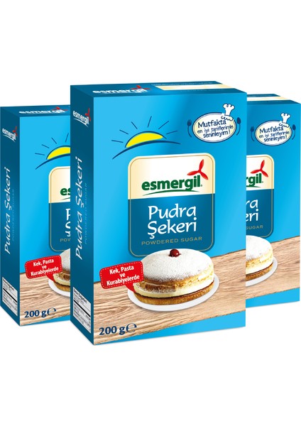 Pudra Şekeri 3'lü Paket 3 x 200 gr