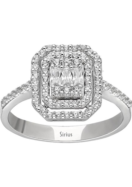 F Renk 0,63 Karat Baget Pırlanta Yüzük 0417R0246