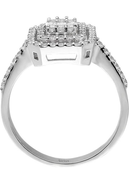 F Renk 0,63 Karat Baget Pırlanta Yüzük 0417R0246 modelleri