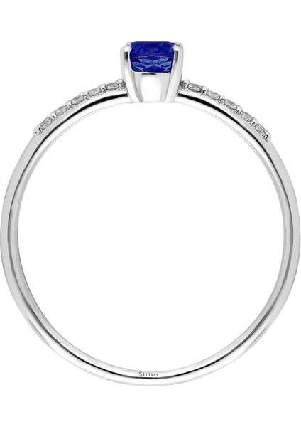Pırlanta ve Oval Safir Taşlı Yüzük 0417R0247 modelleri
