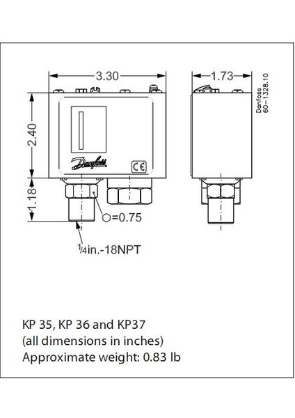 Kp5  (8-32 Bar) 060-117166 - Presostat