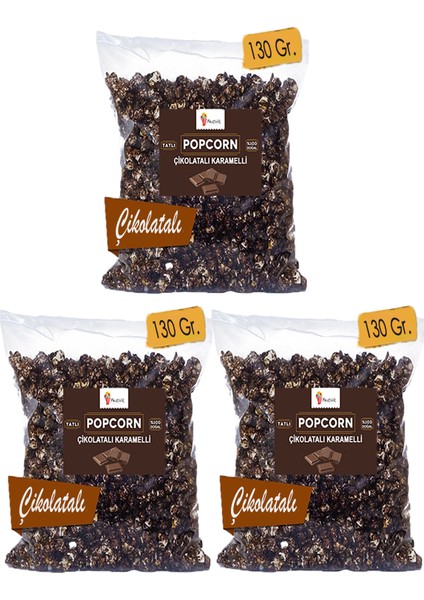 Çikolatalı Patlamış Mısır / Popcorn 3 x 130 gr