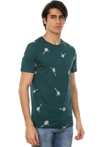 John Frank Erkek Dijital Baskılı T Shirt JFTEF23-TENNIS fiyatları