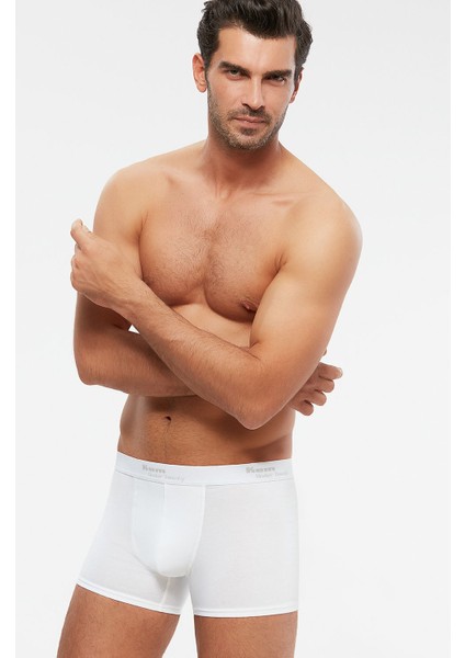 Erkek Penye Likra Tight Boxer 2 Li Beyaz S-2xl fiyatları