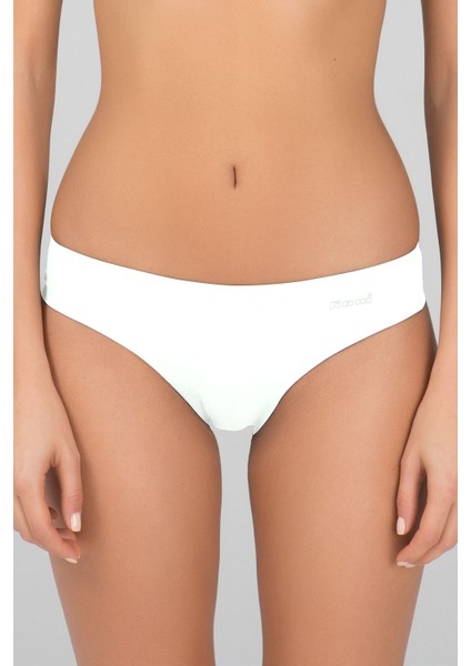 Kadın Mikro Dikişsiz Izsiz Düşük Bel Rosalinda Bikini Külot 2 Li Beyaz 36-42