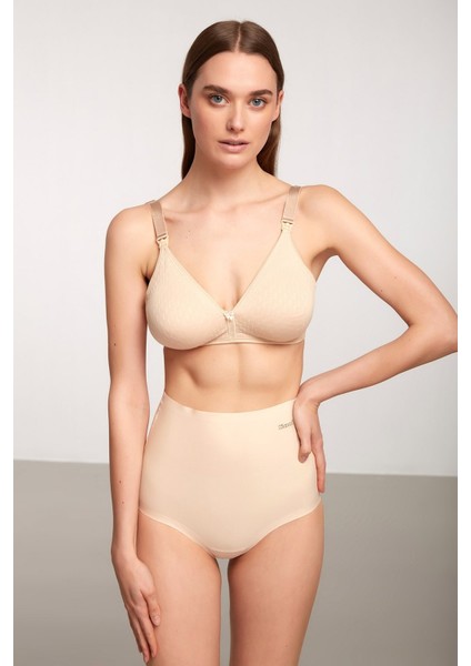 Kadın Mikro Dikişsiz Izsiz Yüksek Bel Rosalinda Külot 2 Li Ten 36-42