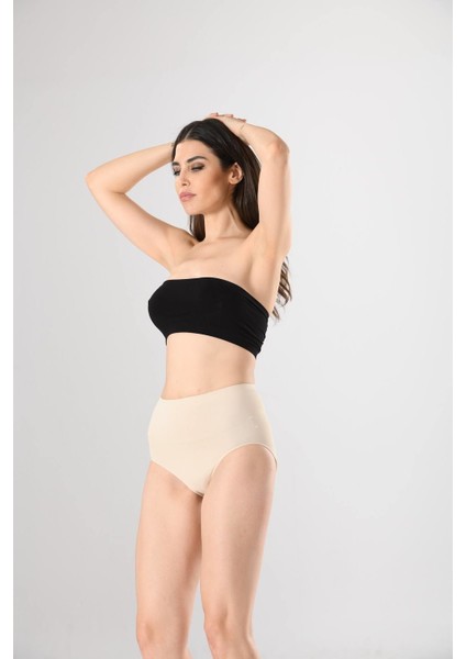Kadın Geniş Kenarlı Slip Bato Slip Külot 3 Lü 1008 Seamless Dikişsiz