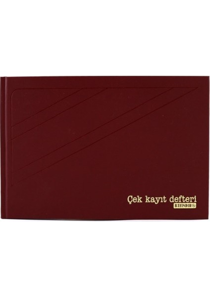 Çek Kayıt Defteri 17X24 cm Yan Ciltli 48YP