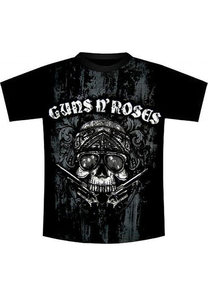 Guns'n Roses Tişört Ön-Arka Büyük Baskılı