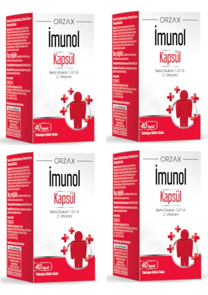 40 Kapsül Imunol Beta Glukan X4 Adet