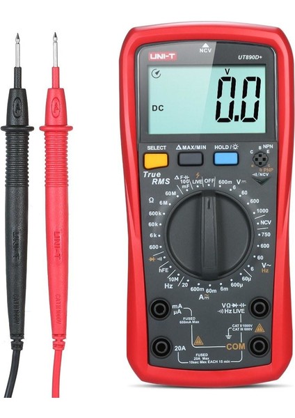 UT890D + Dijital Multimetre Gerçek Rms El Mini Evrensel Metre Ac Dc Voltmetre (Yurt Dışından)