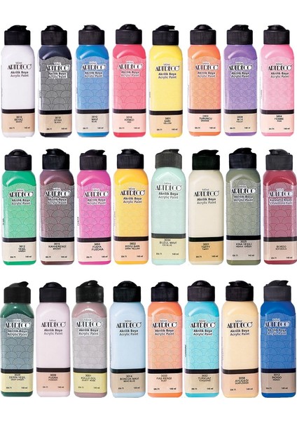 Akrilik Boya Seti 24 Renk x 140 ml