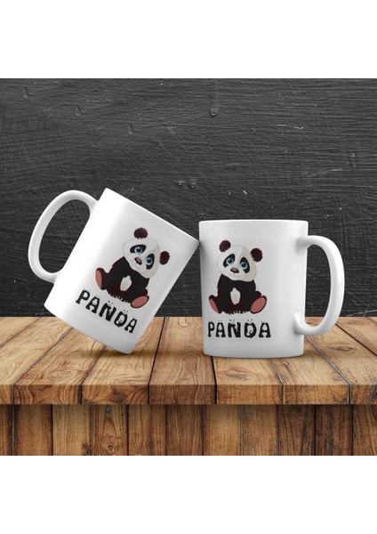 Panda 2'li Set Panda Masa Lambası Işıklı Biblo Panda Kupa