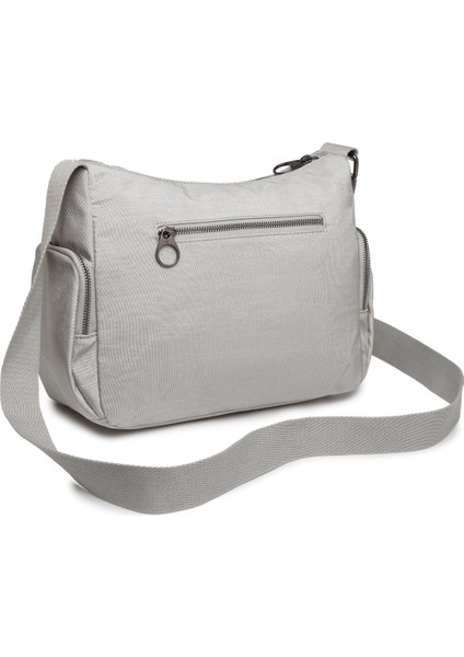 Özel Krinkıl Kumaş Çapraz Çanta Gri 1115 modelleri