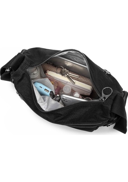 Özel Krinkıl Kumaş Çapraz Çanta Gri 1115 indirimleri