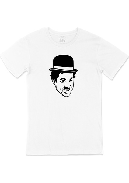 Charlie Chaplin Şapkalı Tişört