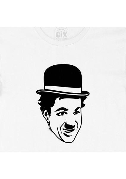 Charlie Chaplin Şapkalı Tişört