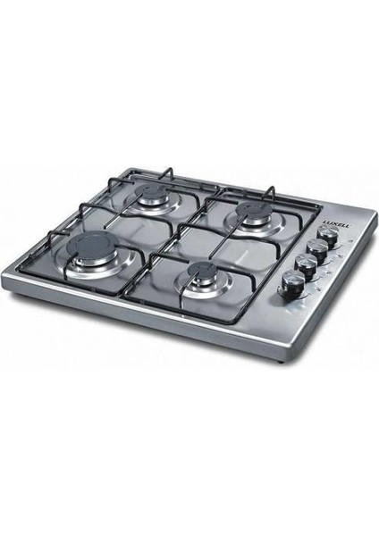 LX-420F 4 Gözlü Emniyetli Set Üstü Inox Ocak-Lpg