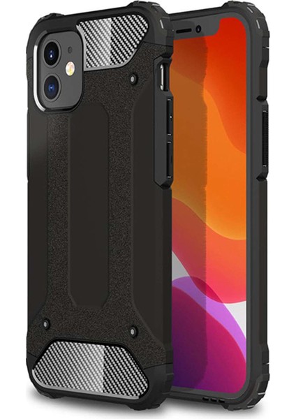 Apple iPhone 12 Mini 5.4" Kılıf Koruyucu Çift Katmanlı Armor Case Siyah