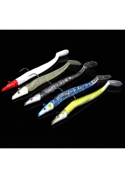 Profısher 5 Renk Silikon Yapay Metal Kafalı Yem 11 cm 10 gr