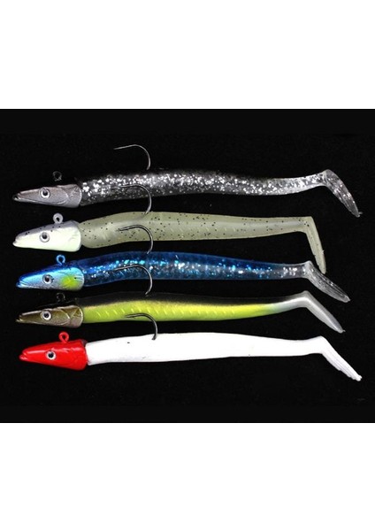 Profısher 5 Renk Silikon Yapay Metal Kafalı Yem 11 cm 10 gr