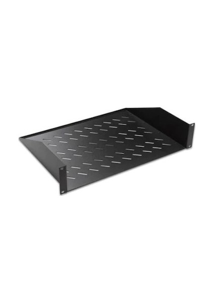 1u D=250MM 19 Rack Mount 2 Noktadan Bağlantılı Sabit Raf