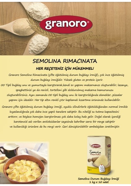 Semolina Durum Buğdayı Irmiği 1 kg